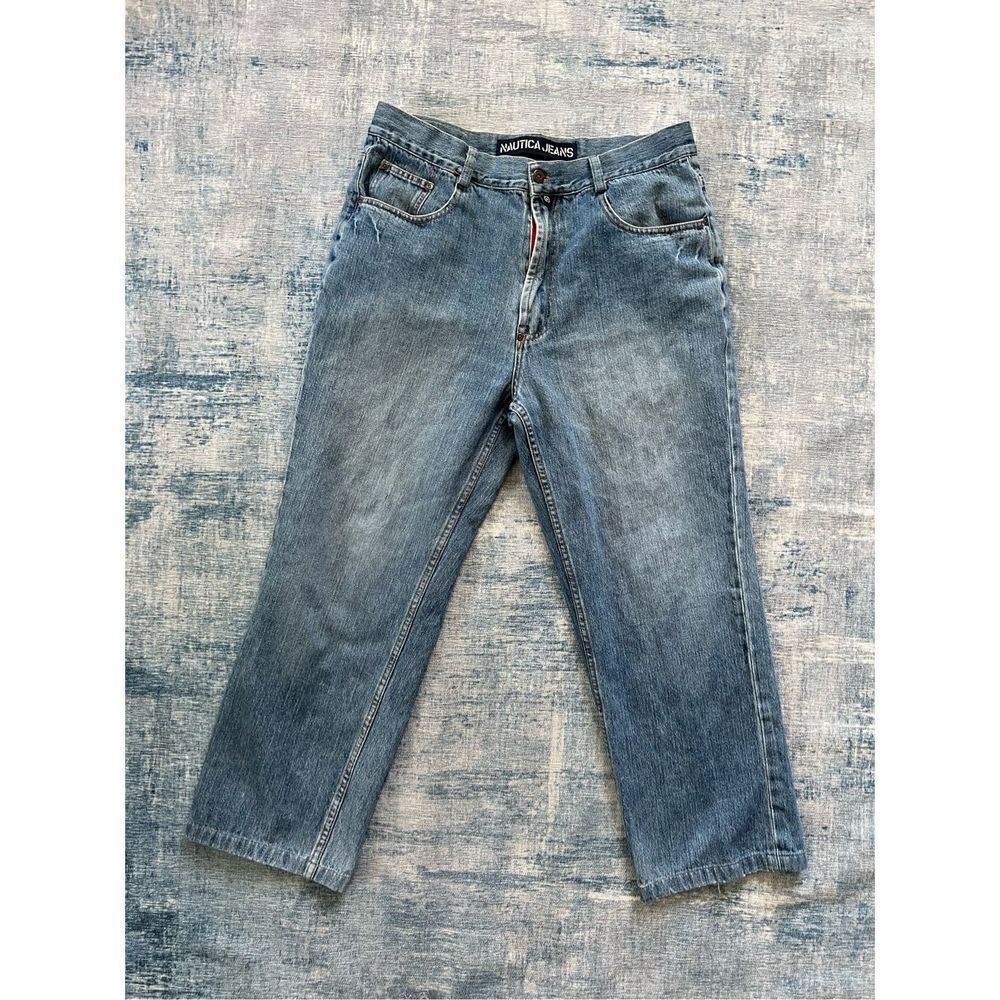 Nautica Faded Straight Leg Relaxed Fit Jeans Size 36